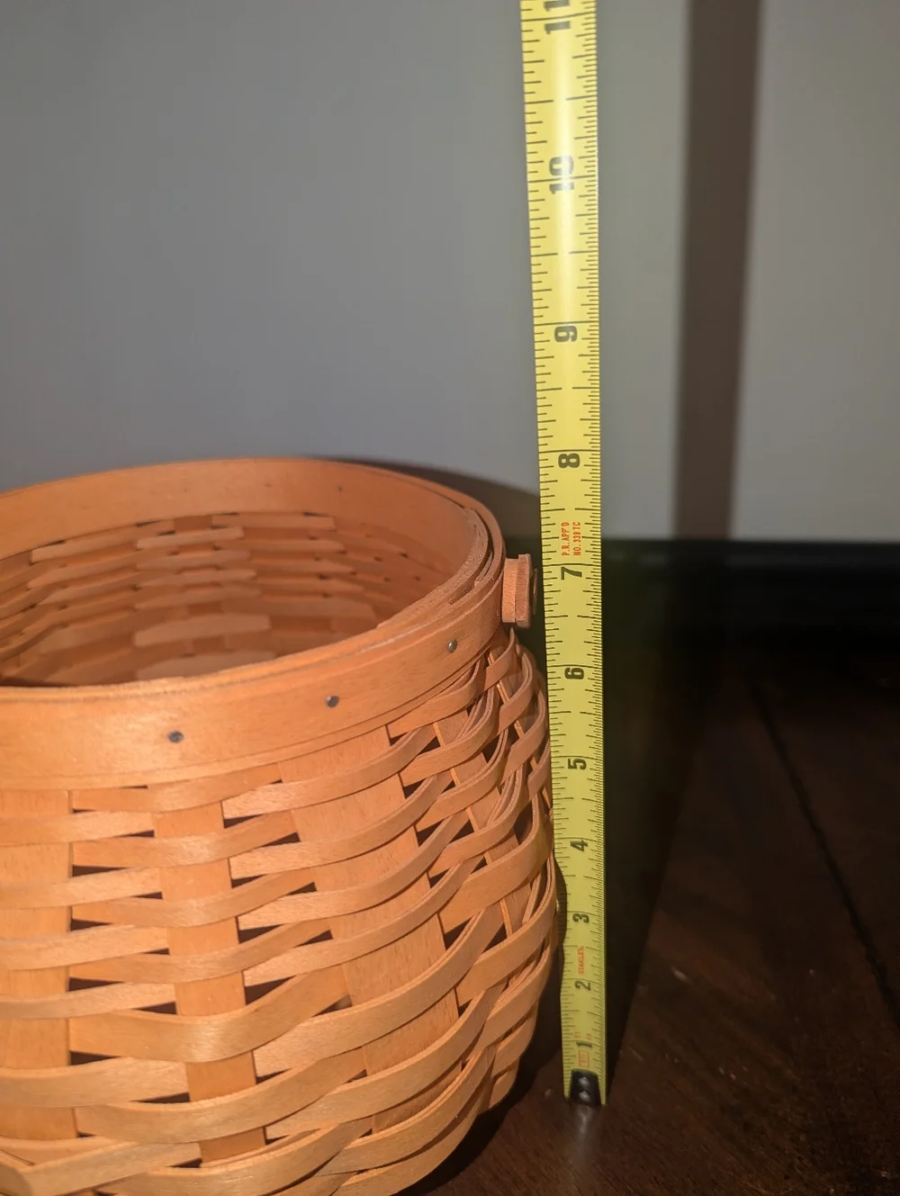 Vintage 1991 Longaberger Small Round Fruit Berry Basket - Signed RKS